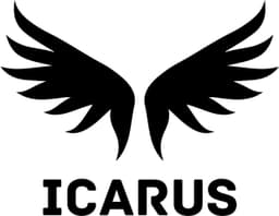 Icarus Logo - Black Lettering